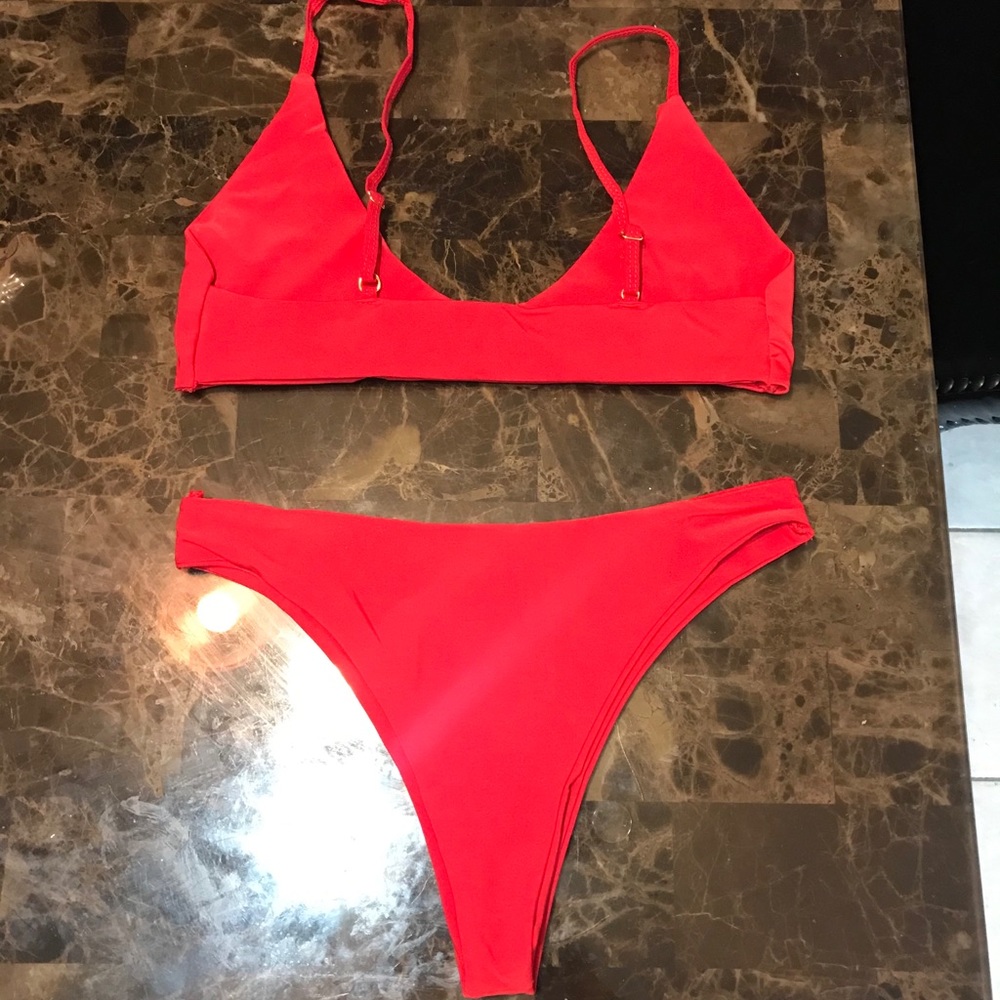 🎉Red and Gold Two Piece Bikini Bottom! - Picture 4 of 4